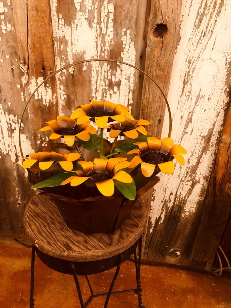 Small Metal Garden Basket